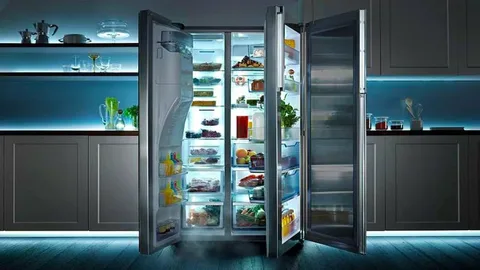 Double door display fridge